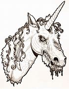 Image result for Scary Unicorn Drawings