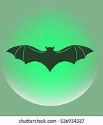 Image result for Bat and Moon Silhouette