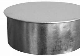 Image result for 2 in Round Metal Pipe Decorative End Caps