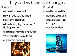 Image result for Chemical and Physical Changes Similarities