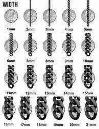 Image result for Jewelry mm Chart