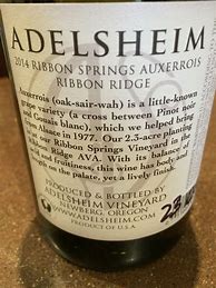 Image result for Adelsheim Auxerrois Blanc Ribbon Springs