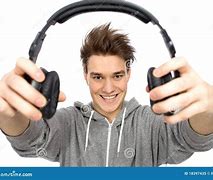 Image result for Holding One Headphone Ear Up