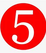 Image result for Number 5 in Red