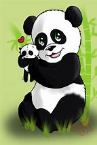 Image result for Panda Hug Cartoon