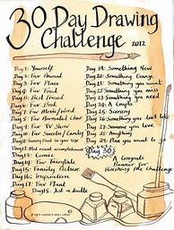 Image result for Ideas 4 The 30-Day Drawing Challenge