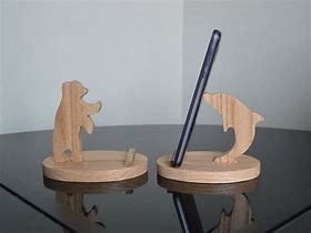 Image result for Phone Stand Wood Animals