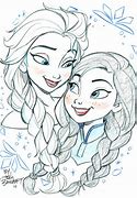 Image result for Frozen Anna and Elsa Drawings