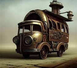 Image result for Steampunk Van