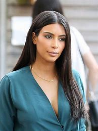 Image result for Kim Kardashian Sleek Hair