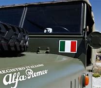 Image result for alfa romeo army car