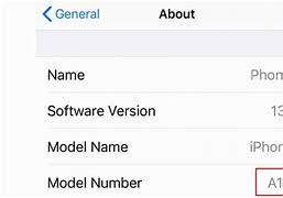 Image result for iPhone X Where to Find Model Number