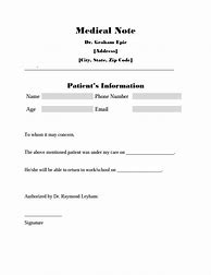 Image result for Doctors Note Layout