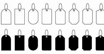 Image result for Silhouette Gift Tag Shapes