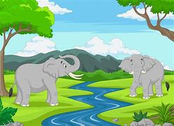 Image result for Cartoon Jungle Elephant