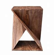 Image result for Twisted Base Wooden Accent Table