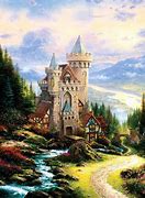 Image result for Thomas Kinkade Castle Painting