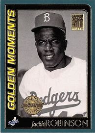 Image result for Jackie Robinson Baseball Card Topps