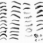Image result for Very Thin Eyebrow Stencils