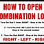 Image result for How to Unlock a Combination Lock