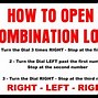 Image result for Opening a Combination Lock