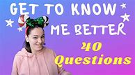 Image result for 40 Questions About Me