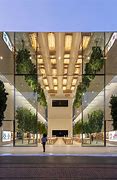 Image result for Glass Box Lit Up Apple Store