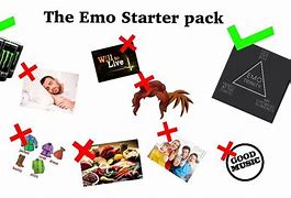 Image result for Emo Starter Pack