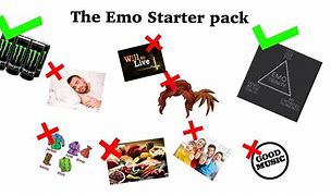 Image result for Emo Starter Pack
