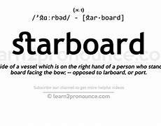 Image result for Starboard Word Meaning