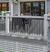 Image result for White PVC Deck Railing