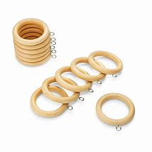 Image result for Wooden Drapery Rings with Eyelets