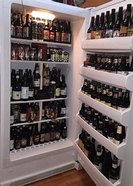 Image result for Refrigerator Full of Beer