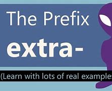 Image result for Extra Prefix
