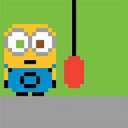 Image result for Pixel Art Minion King Bob
