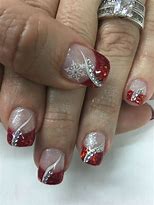 Image result for Red Snowflake Nail Art