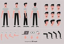 Image result for Cartoon Boy Character Template