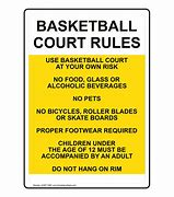 Image result for Basketball Court Signage