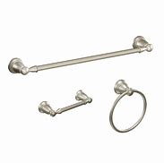 Image result for Brushed Nickel Over the Counter Paper Towel Holder