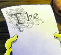 Image result for Spongebob Writing On Paper Meme