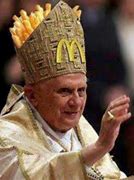 Image result for The Pope Wearing Funny Things