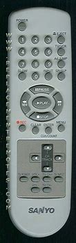 Image result for Sanyo VCR Remote Control
