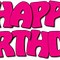 Image result for Free Clip Art Happy Birthday Words