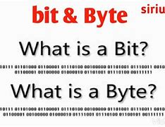 Image result for What Is Bit and Byte