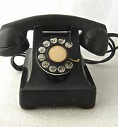 Image result for Vintage Black Rotary Phone