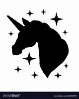 Image result for Black Unicorn Silhouette Face