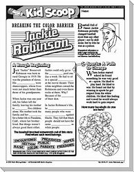 Image result for Jackie Robinson Printable Biography