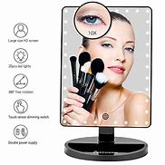 Image result for Large Lighted Makeup Mirror