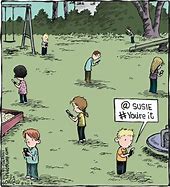 Image result for People On Their Phones Cartoon