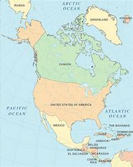 Image result for North America Countries and Capitals Map